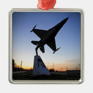 Maßstabsmodell eines F-16 C-Kampffalken Ornament Aus Metall