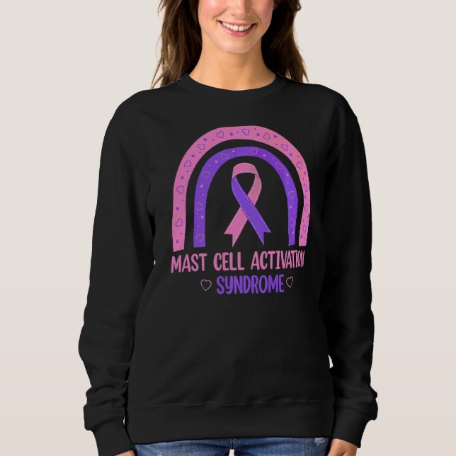 Mast Cell Activation Syndrome Awareness Ribbo Sweatshirt (Vorderseite)