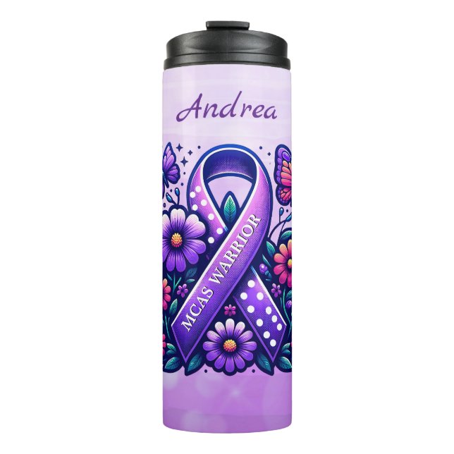 Mast Cell Activation Syndrome MCAS Warrior Thermosbecher (Vorderseite)