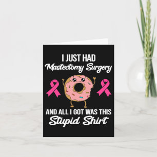 Mastektomie Operation Meme Fun Breast Cancer Aware Karte