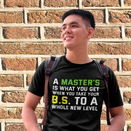Master-Abschluss für Funny Party Grad T-Shirt