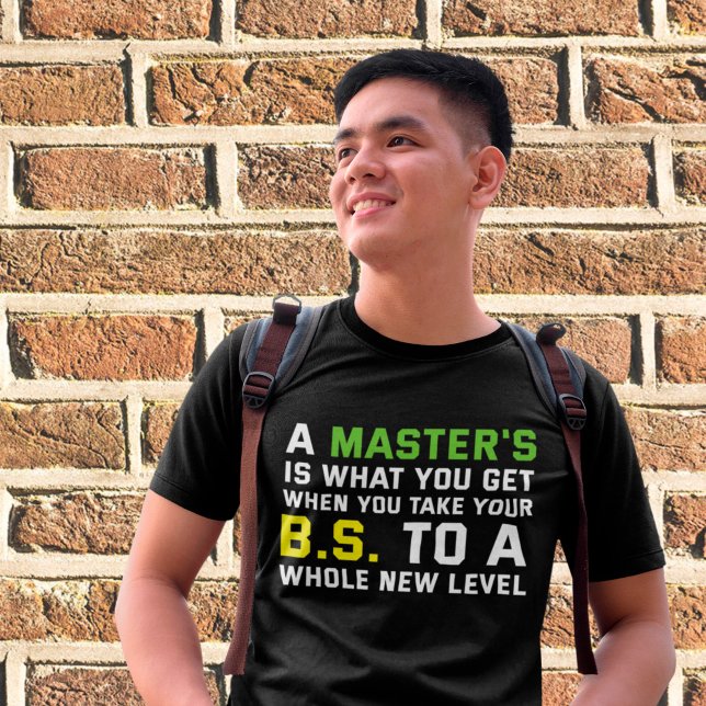 Master-Abschluss für Funny Party Grad T-Shirt (Von Creator hochgeladen)