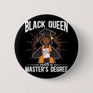 Master-Abschluss in Black Queen Abschluss Button