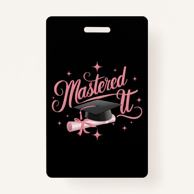 Master-Abschluss-MBA-Abschluss Ausweis (Vorderseite)