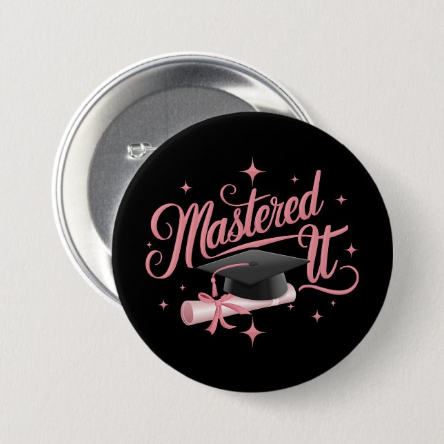Master-Abschluss-MBA-Abschluss Button (Vorne & Hinten)