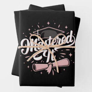 Master-Abschluss-MBA-Abschluss Geschenkpapier Set