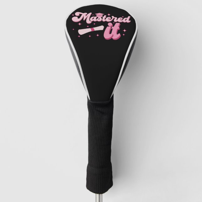 Master-Abschluss-MBA-Abschluss Golf Headcover (Vorderseite)