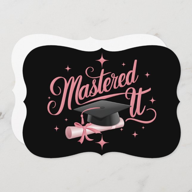 Master-Abschluss-MBA-Abschluss Karte (Vorne/Hinten)