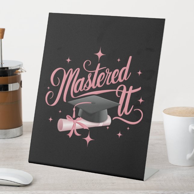 Master-Abschluss-MBA-Abschluss Sockelschild (In Situ)