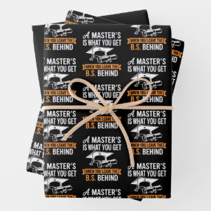 Master-Abschluss MBA Master-Abschluss Abschluss  Geschenkpapier Set