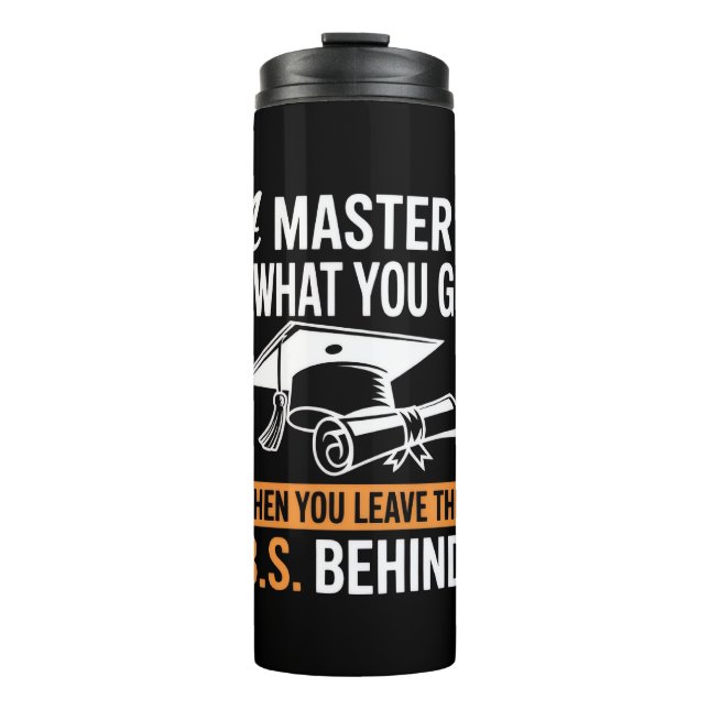 Master-Abschluss MBA Master-Abschluss Abschluss Thermosbecher (Vorderseite)