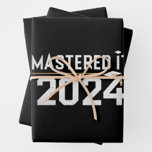 Master-Abschluss Meisterhaft 2024 Master-Abschluss Geschenkpapier Set