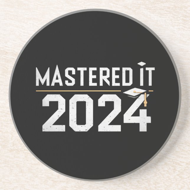 Master-Abschluss Meisterhaft 2024 Master-Abschluss Getränkeuntersetzer (Vorne)
