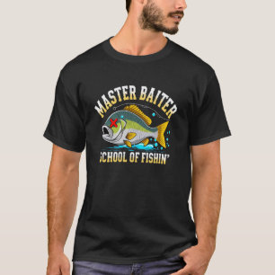 Master Baiter Angler-Shirt mit totem Fisch lustige T-Shirt