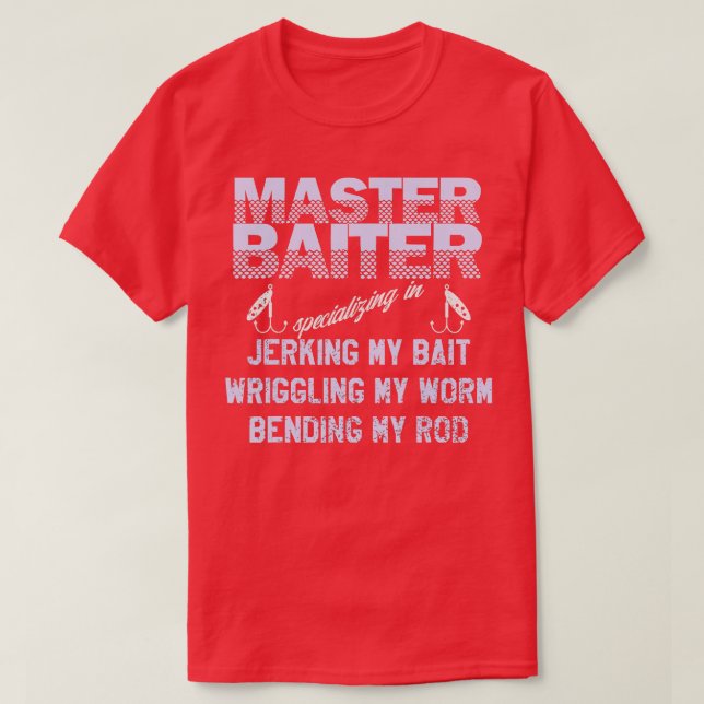 Master Baiter Funny Fishermans Skills List  T-Shirt (Design vorne)