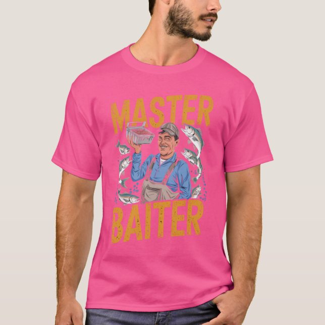 Master Baiter: Funny Fishing Expert T-Shirt (Vorderseite)