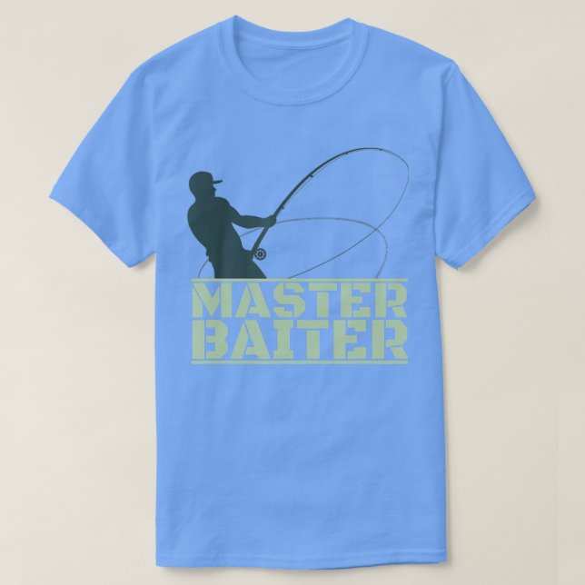 Master Baiter für Männer Fischen T-Shirt (Design vorne)