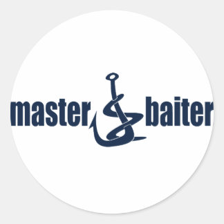 Master Baiter Runder Aufkleber