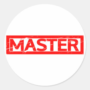 Master-Briefmarke Runder Aufkleber