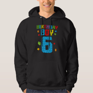 Master Builder 6. Geburtstag Junge 6 sechs Jahre g Hoodie