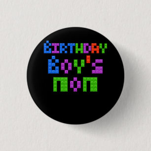 Master Builder Birthday Boy's Mama Gebäude Bricks Button