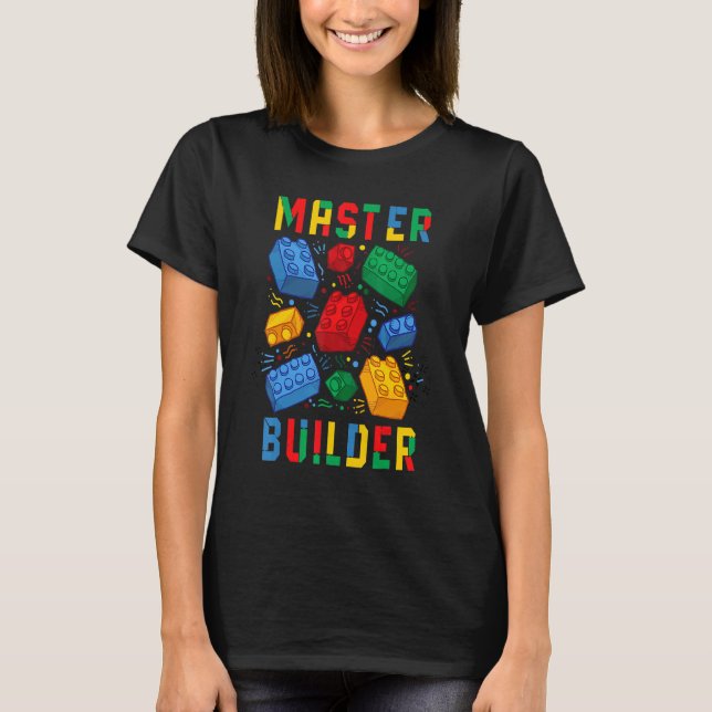 Master Builder Brick Builder Blöcke T-Shirt (Vorderseite)