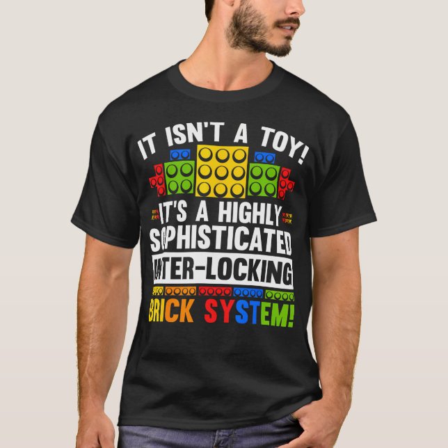 Master Builder Bricks blockiert Spielzeug T-Shirt (Vorderseite)