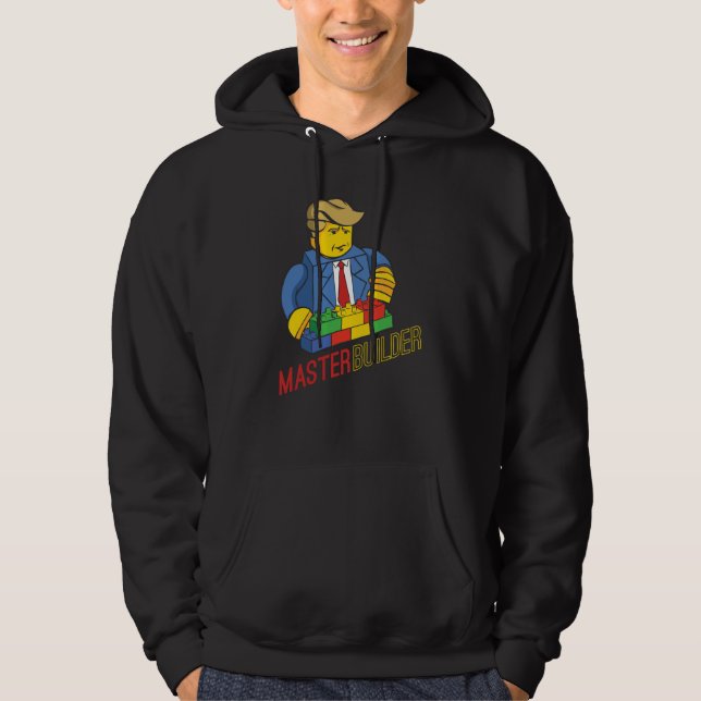 Master Builder Building Blocks Men Women Youth  12 Hoodie (Vorderseite)