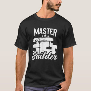 Master Builder Gebäude blockiert Bricks Bricklayer T-Shirt