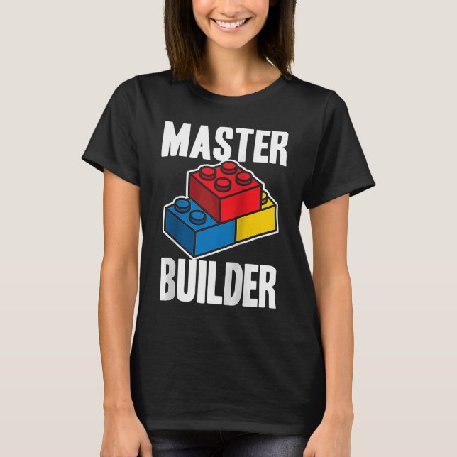 Master Builder Gebäude blockiert Männer Frauen Jug T-Shirt (Vorderseite)