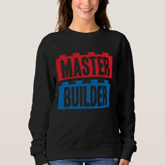 Master Builder Gebäude blockiert Männer Jugend 3 Sweatshirt (Vorderseite)