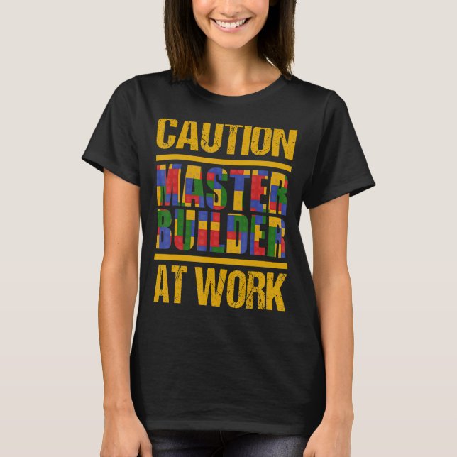 Master Builder Gebäude blockiert Steine 1 T-Shirt (Vorderseite)