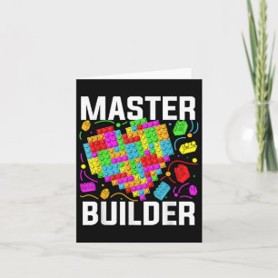 Master Builder Heart Block Brick Gebäude Karte