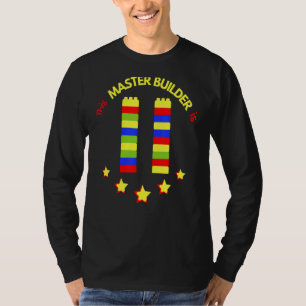 Master Builder Niedlich Block Gebäude 11. Geburtst T-Shirt