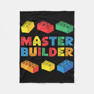Master Builder Shirt Bricks blockiert Erwachsene K Fleecedecke