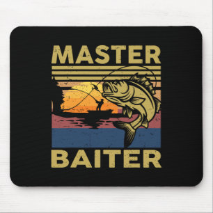 Master Byiter Fishing-Shirt Funny Grandpa B Vater Mousepad