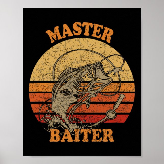 Master Byiter Funny Fishing Poster (Vorne)