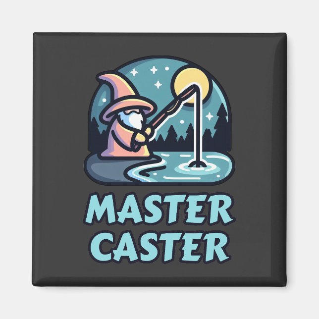 Master Caster Fantasy Fishing Magnet (Vorne)