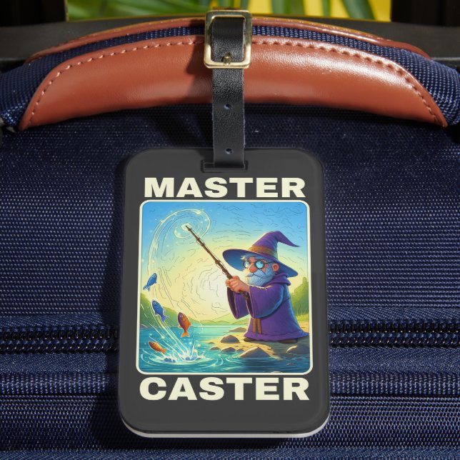 Master Caster - Zauberer für die Fischerei Gepäckanhänger (Vorderseite Insitu 2)