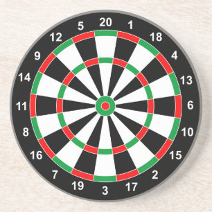 Master Darts Board Basic Round-Target Classic-Spie Getränkeuntersetzer