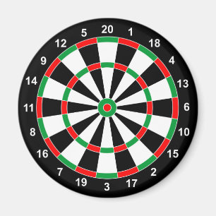 Master Darts Board Basic Round-Target Classic-Spie Magnet