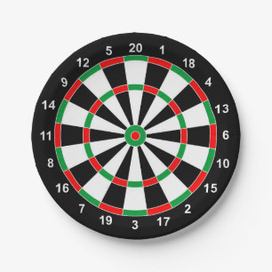 Master Darts Board Basic Round-Target Classic-Spie Pappteller