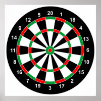 Master Darts Board Basic Round-Target Classic-Spie