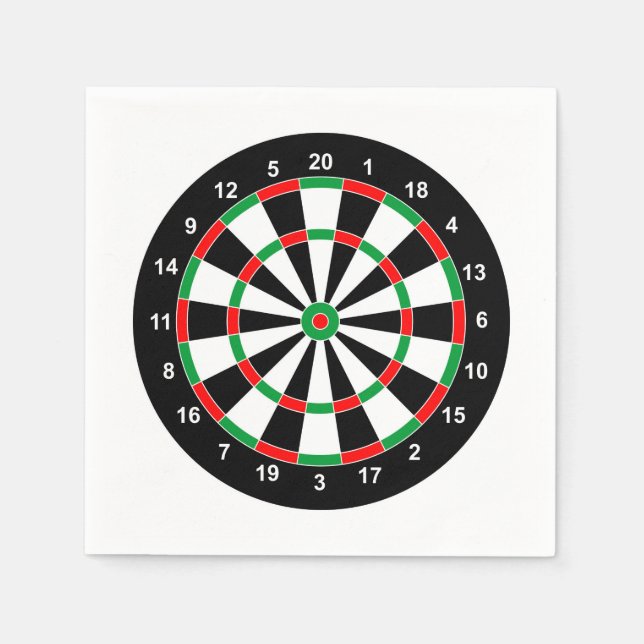 Master Darts Board Basic Round-Target Classic-Spie Serviette (Vorderseite)