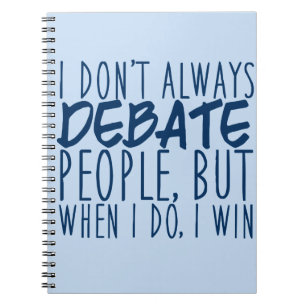 Master Debater Funny Speech and Debate Team Notizblock