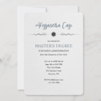 Master Degree Abschluss Einladung