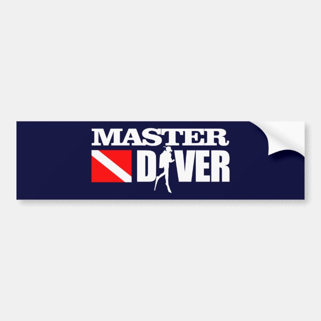 Master Diver 2 Autoaufkleber (Vorne)