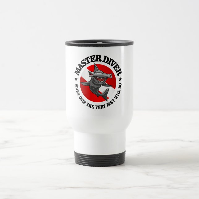 Master Diver (Hammerhead) Reisebecher (Mittel)