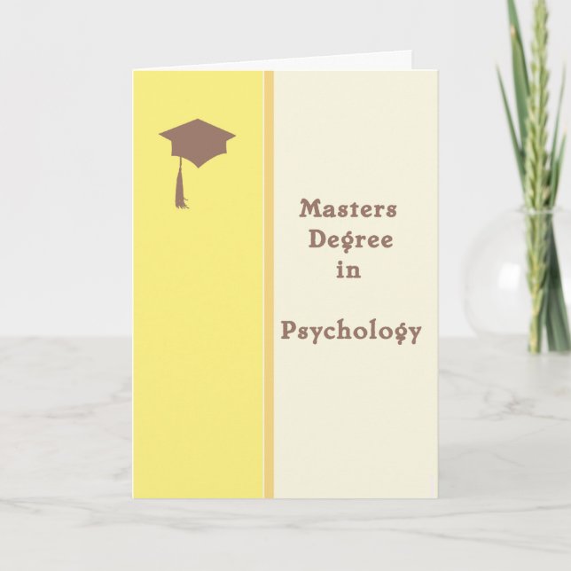 Master en Psychologie Carte de voeux (Devant)