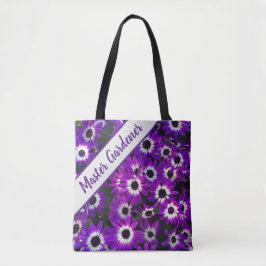 Master Gardener Bright Lila Blume Vivid Floral Tasche